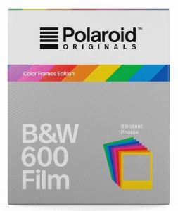 SW-Film für Polaroid 600 - verschiedenfarbiger Bildhintergrund