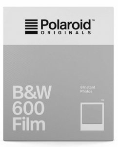 SW-Film für Polaroid 600 - weißer Bildhintergrund