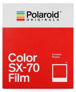 Farb-Film für Polaroid SX-70 Kameras - weißer Bildhintergrund