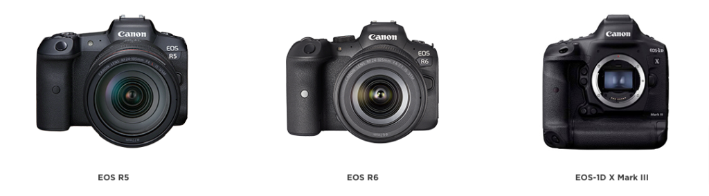 Neue Firmware für Canon EOS-R5 / EOS-R6 / EOS-1D X Mark III