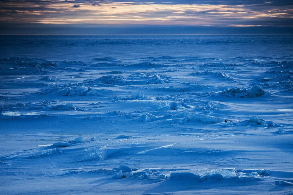 Beringsee - gefrorenes Wasser