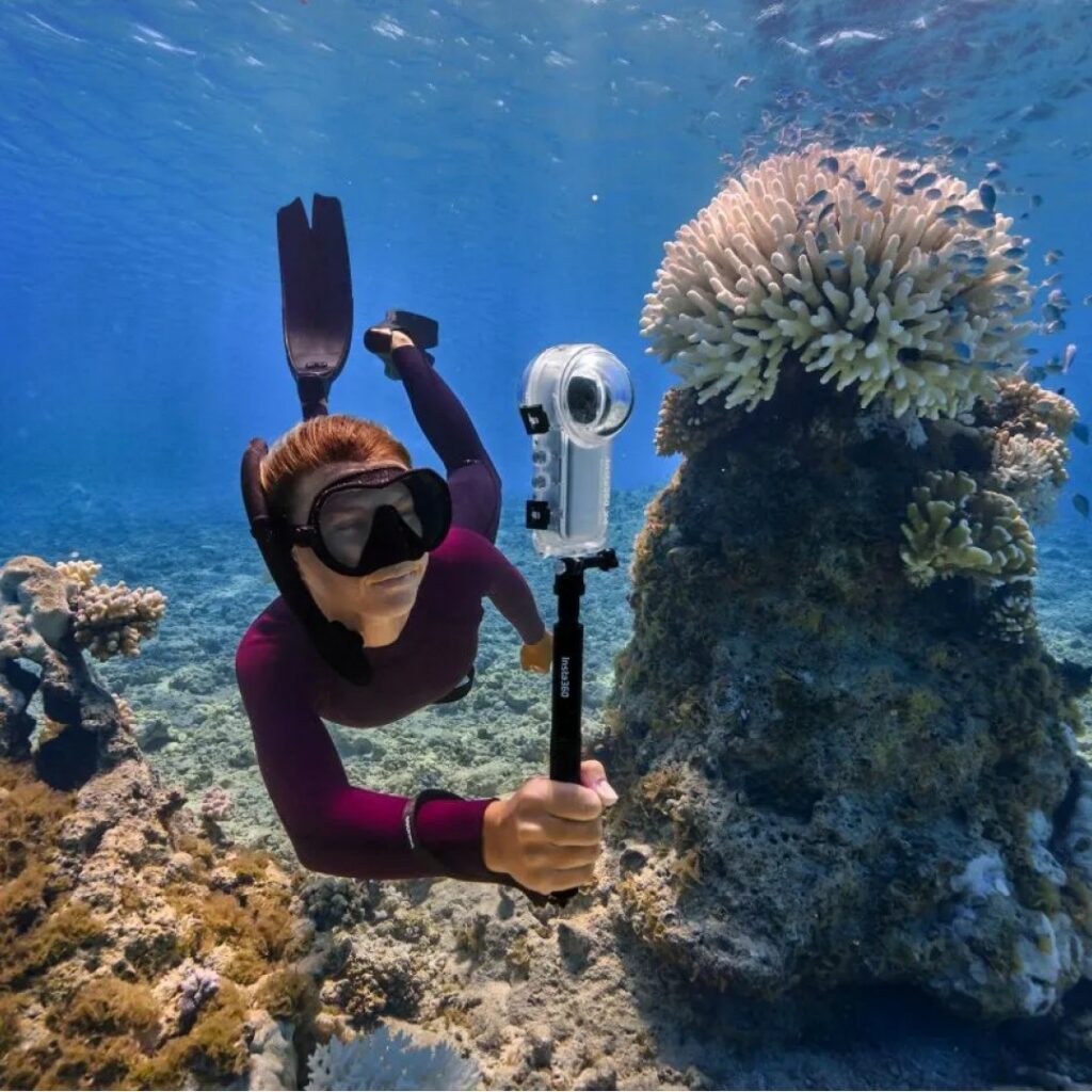 insta360 X4 im Einsatz beim Schnorcheln