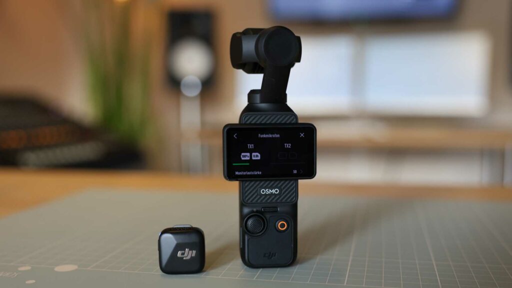 DJI Mic Mini in Verbindung mit einer DJI Osmo Actioncam