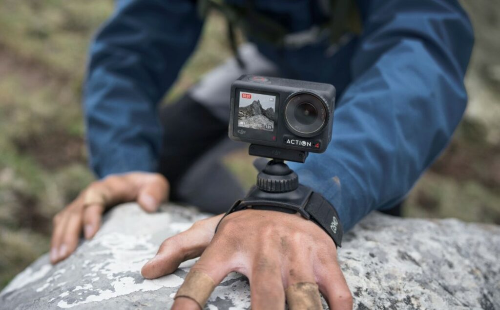 DJI Osmo 4 beim Klettern