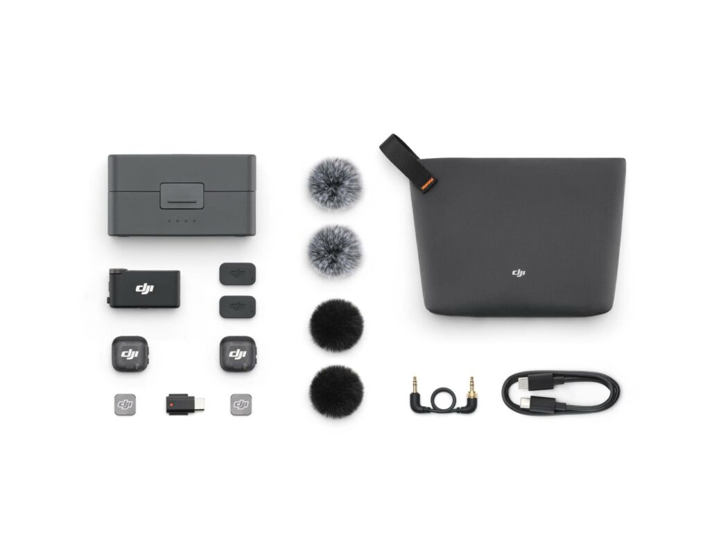 DJI Mic 3 mit 2TX, 1RX und Charging-Case