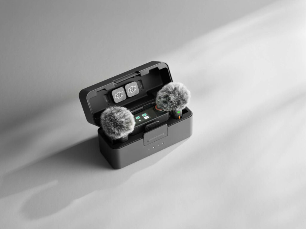 DJI Mic 3 Sender und Empfänger im Ladecase