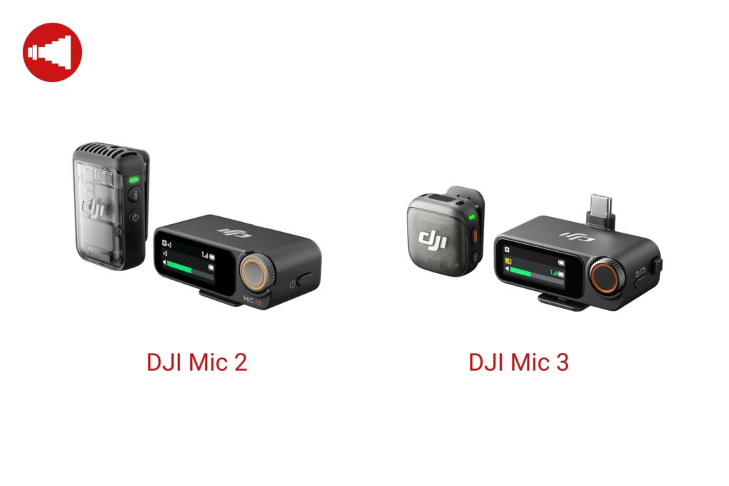 Gegenüberstellung des DJI Mic 2 und DJI Mic 3