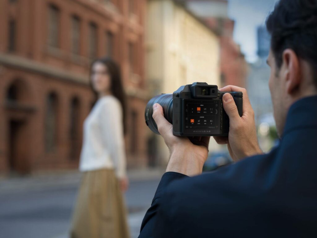 Portrait Fotografie draußen mit der X2D II 100C