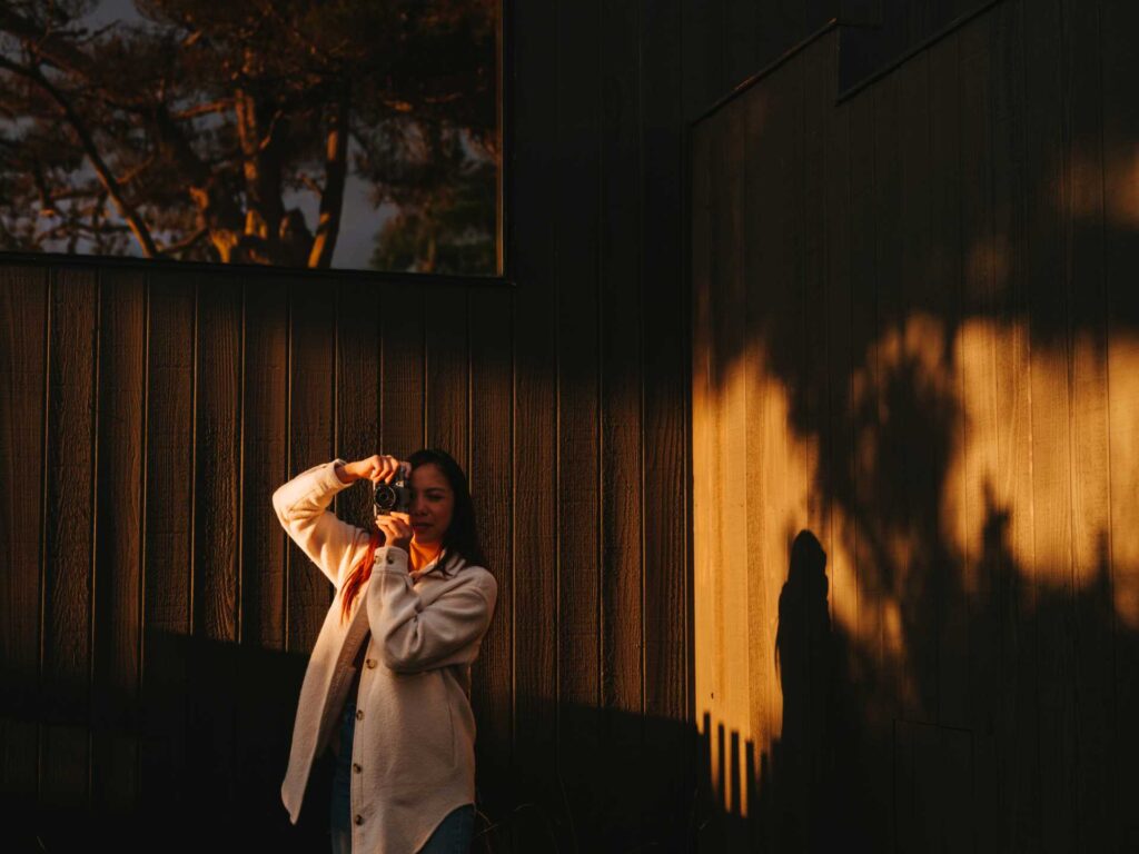 X-T30 iii im Einsatz beim Fotografieren im Freien