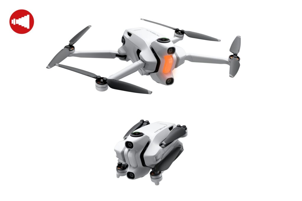 Antigravity A1 im aufgefalteten und ausgefalteten Zustand