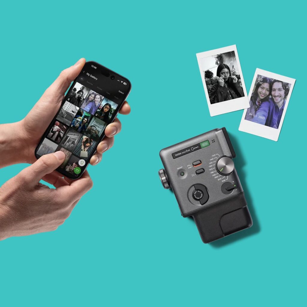 instax mini EVO Cinema Bilderdruck via App