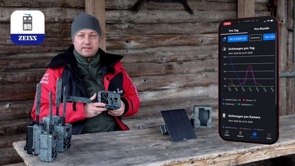 Bedienung der Secacam 1 mit der App