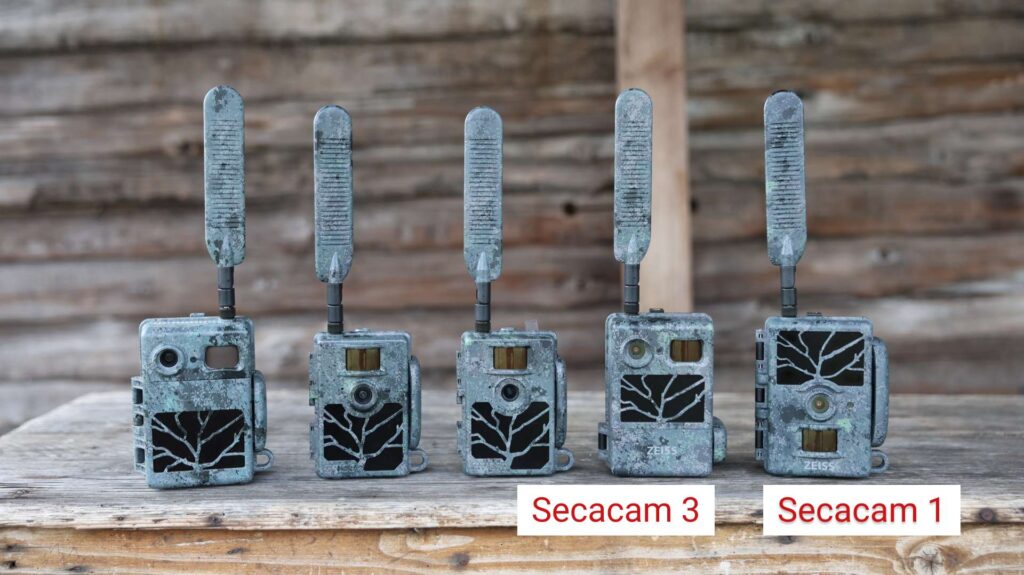 Secacam Modelle im Vergleich nebeneinander