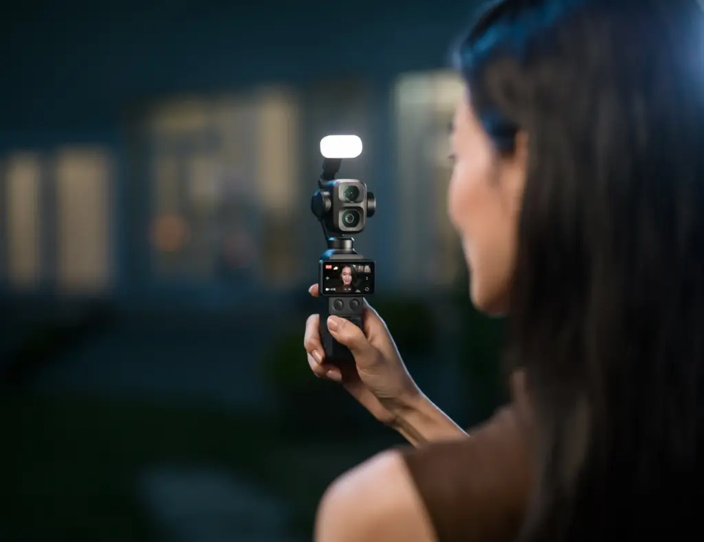Osmo Pocket 4P mit Fill Light.