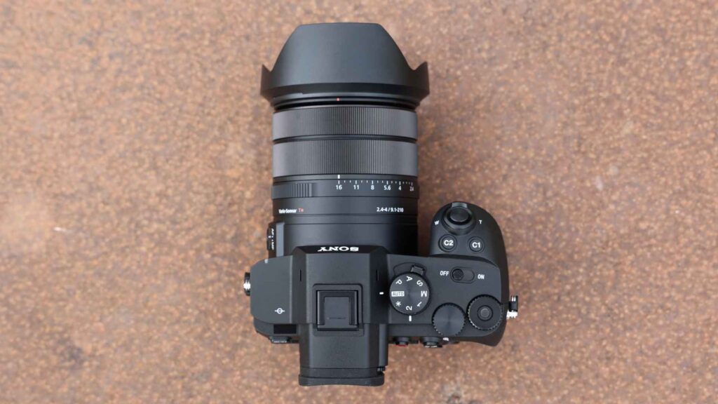 Sony RX10 V Draufsicht.